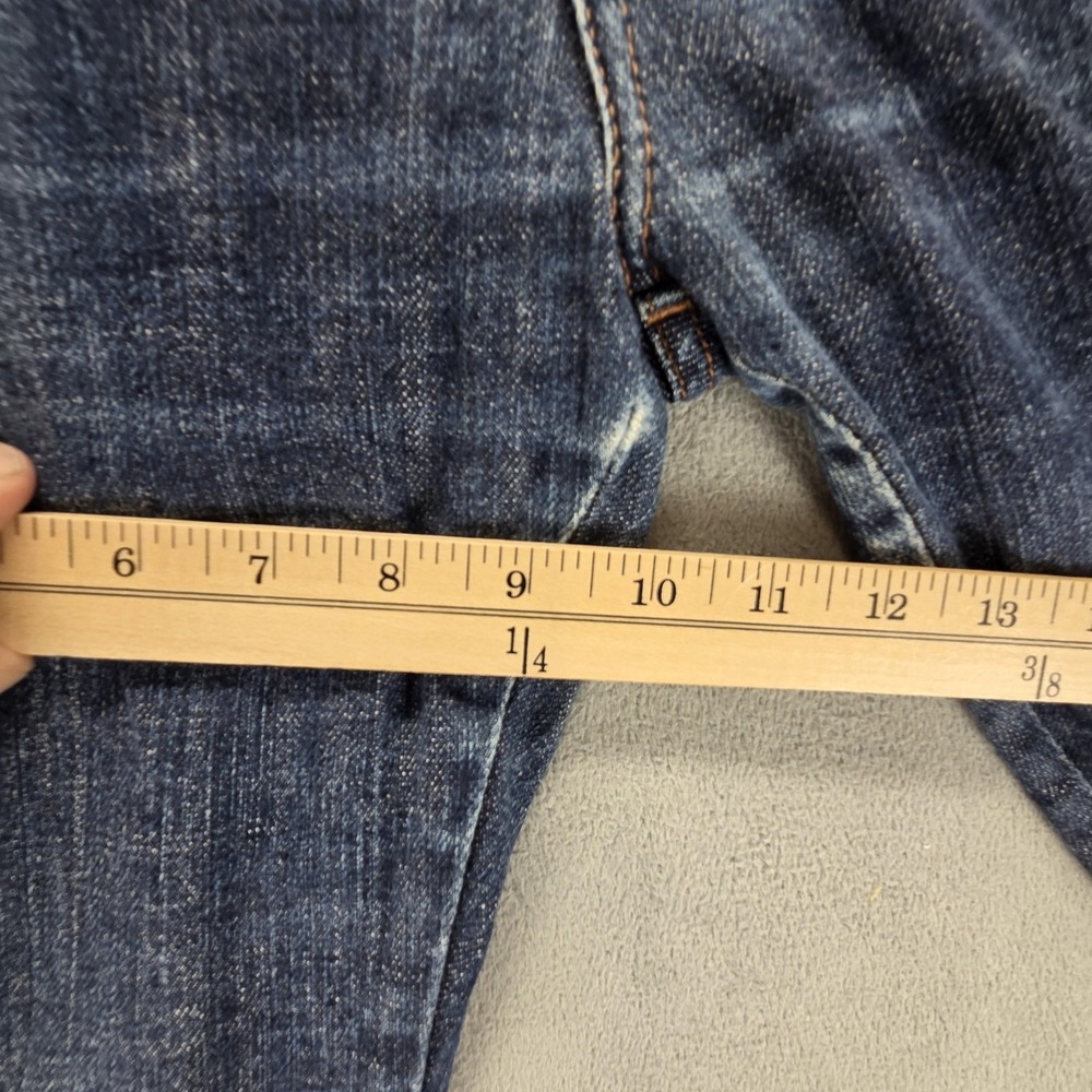 Naked & Famous Jeans Mens 30x30 Blue Selvedge Super Skinny Guy Stretch Whiskers - Picture 6 of 16